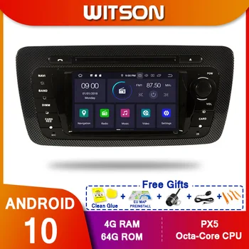 WITSON！ Android10 Octa core PX5 leitor de DVD do CARRO Para SEAT IBIZA 2009-2013 TELA IPS de 4GB de RAM, 64 GB de ROM CARRO GPS de NAVEGAÇÃO de
