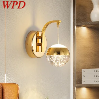 WPD Nórdicos Lâmpada de Parede Simples Bolha de Cristal Candeeiro de Luz LED dispositivos Elétricos Para a Home Sala Quarto Decorativos