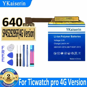 YKaiserin Bateria de Substituição SP452929SF para Ticwatch Pro Bluetooth / Versão 4G Assista Bateria