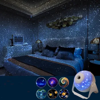 ZK20 Luzes da Noite Projetor Galaxy Projetor 360° Ajustável Planetário Noite Céu de Luz do Projetor para Crianças, Quarto, Home Theater